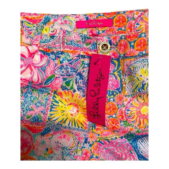 NWT LILLY PULITZER WOMENS CALLAHAN STRETCH SHORT 16 PATCH MY DRIFT BEACHY PREPPY - Picture 5 of 10